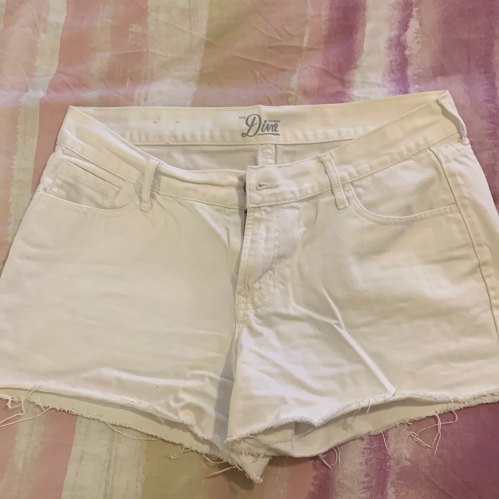 Old navy white jean shorts